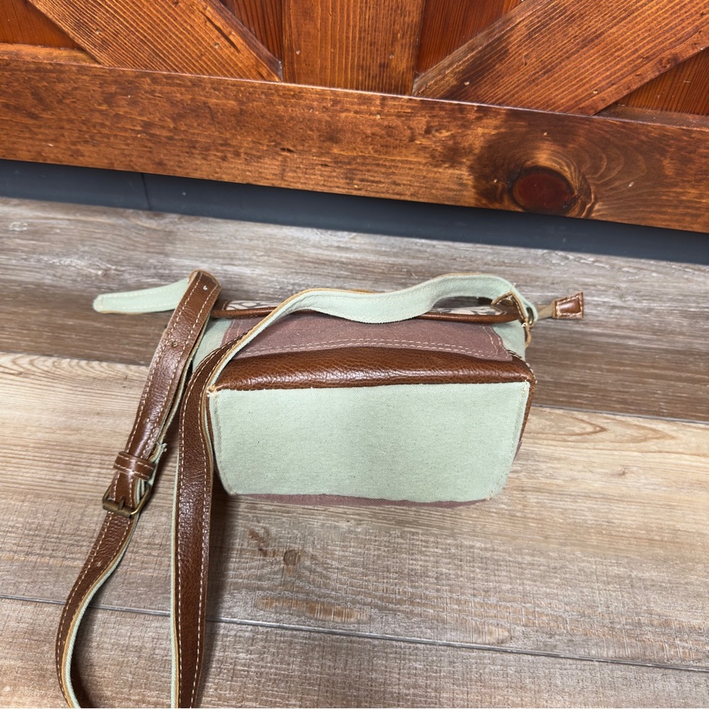 Myra Bag Leaf Print Small Crossbody Purse - Picture 12 of 12